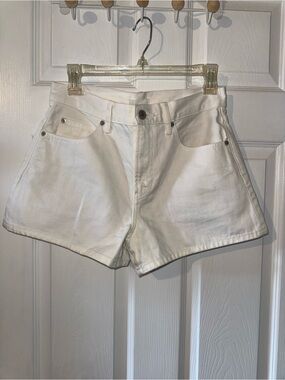 Uniqlo White Denim Jean Shorts